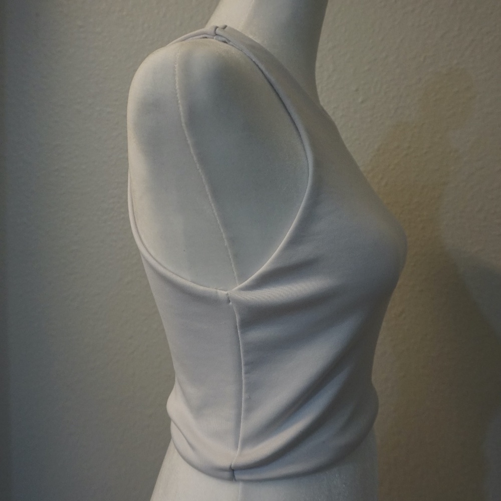 White basic crop top - Picture 3 of 3